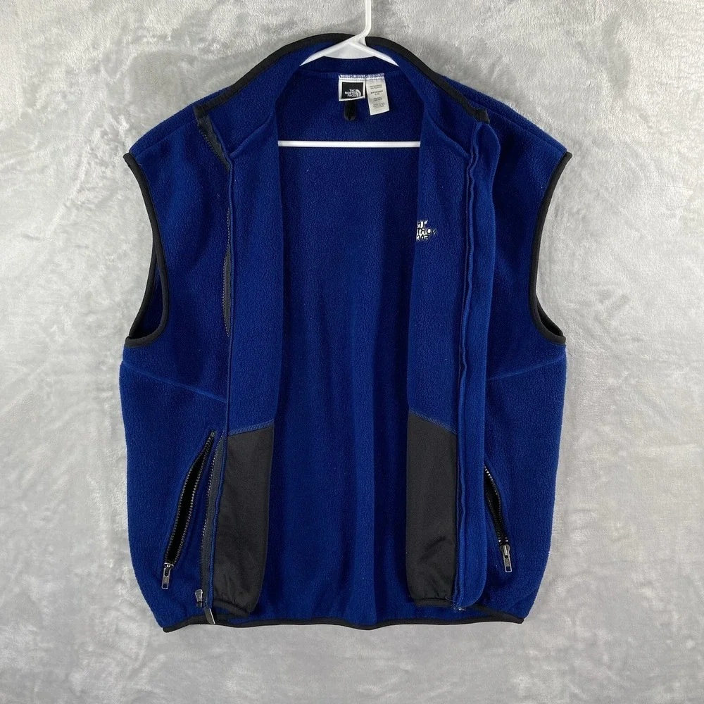 VTG The North Face Vest Mens XL Fleece Full Zip Lightweight Outdoor USA Made
